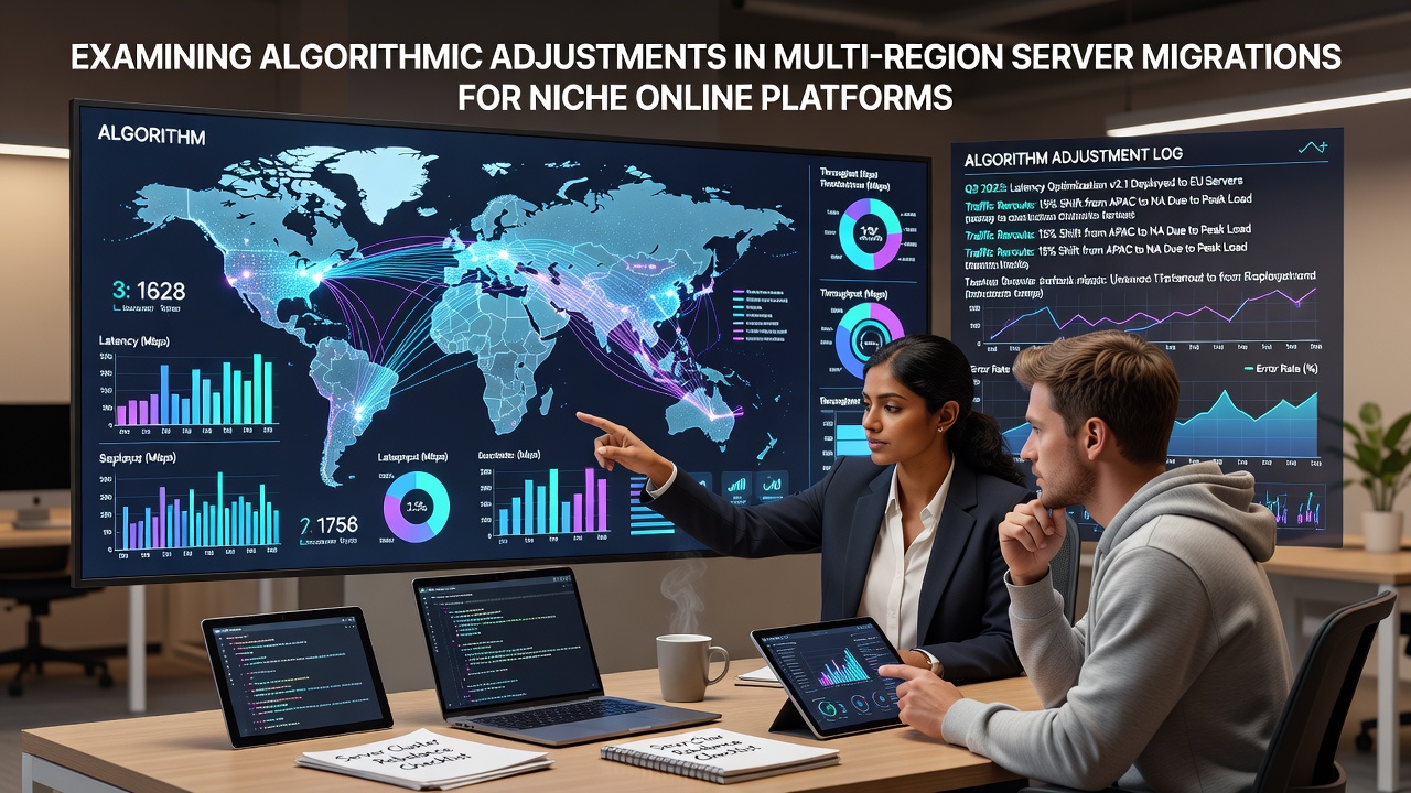 Examining Algorithmic Adjustments in Multi-Region Server Migrations for Niche Online Platforms